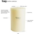 thumbnail image 2 of TAG Pillar Candle, Ivory - 3 x 6" (100065), 2 of 3