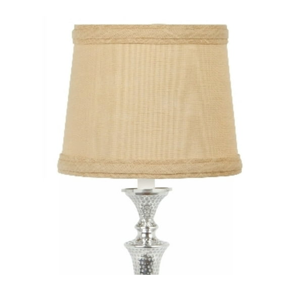 Beige Linen 10 Inch European Drum Lampshade with Slip Uno Fitter
