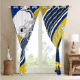 thumbnail image 4 of YST American Football Curtains & Drapes Rugby Player 30%-50% Blackout Curtains, Football Team Player Curtains Blue Yellow Sports Decor Window Curtains 52''Wx84''L(Los Angeles), 4 of 6