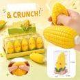 thumbnail image 2 of Squishy Hand‑Held Fidget Squeeze Toy, Reusable Decompression Stress Toy, Compact Portable Sensory Toy for Kids Adults, Desktop Ornament & Holiday Gift Option(Cute Corn), 2 of 8