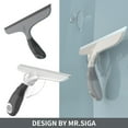 thumbnail image 4 of MR.Siga Multi-Purpose Silicon Squeegee for Window, Glass, Shower Door, 10 inch,White & Black,1 Pack, 4 of 6