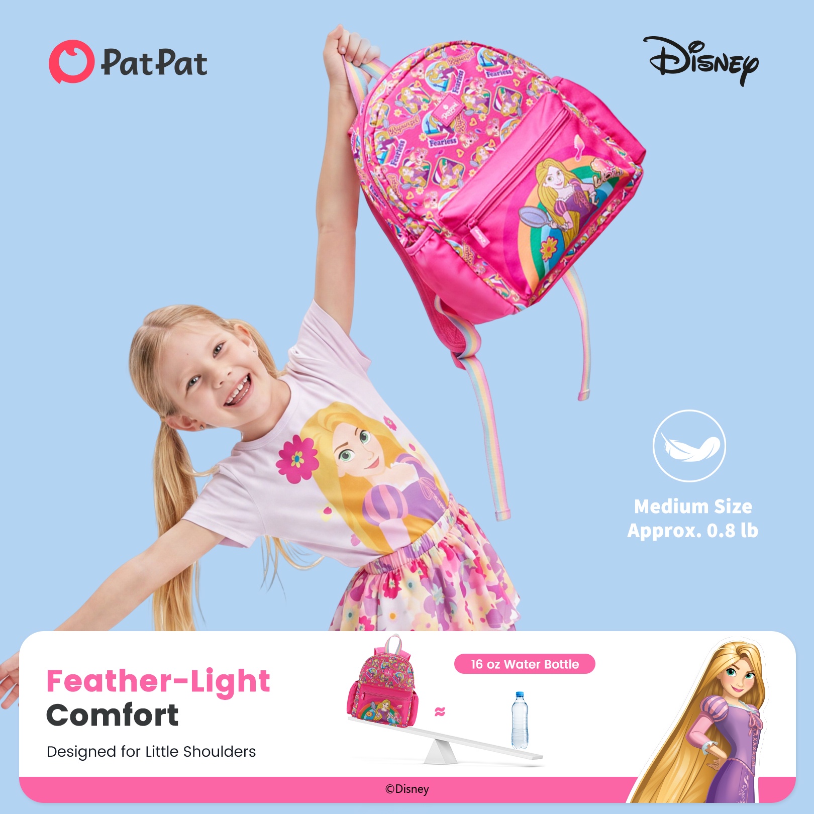 Mochila infantil de Rapunzel para niñas, regreso a clases, regalo 5