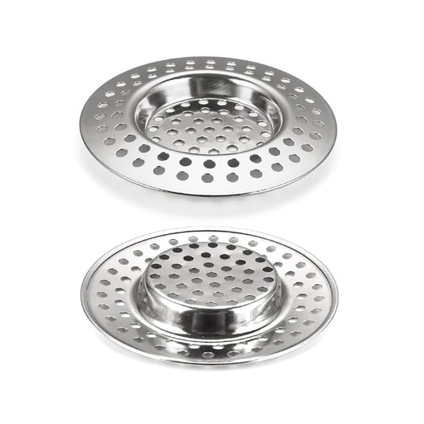 KitchenCraft 3 Inch Stainless Steel Sink Strainer Plug - Drains Water, Catches Debris, Dishwasher Safe