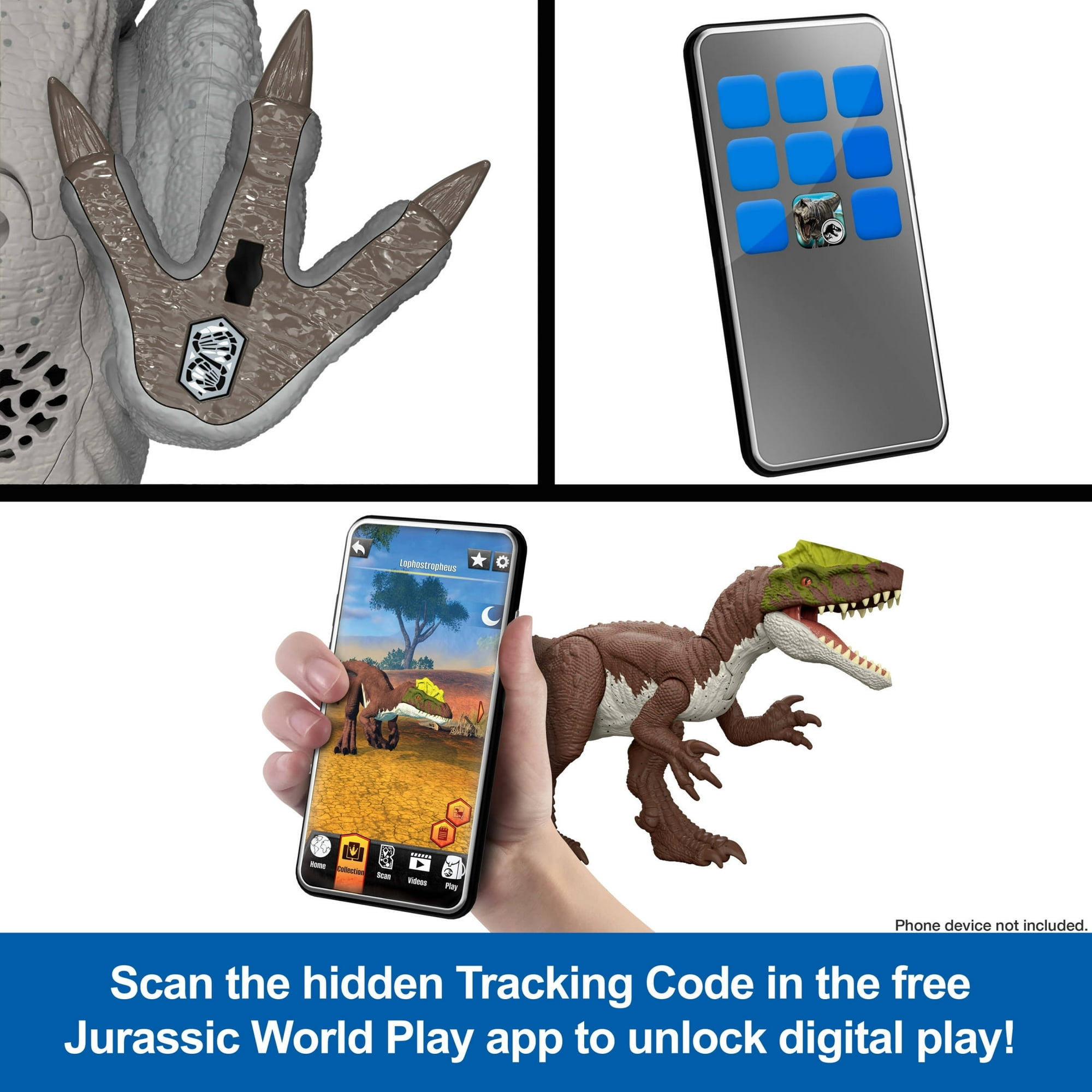 Jurassic World Rebirth Distortus Rex Drex, 22" Rumble & Rampage Dinosaur Action Figure