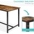thumbnail image 5 of Rugerasy Dining Table Set for 4 with Upholstered Benches,Space-Saving 3 Piece Kitchen Bench Dining Table Set,Rectangular Dining Table for Home,Kitchen,Dining Room,Rustic Brown, 5 of 8