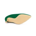 thumbnail image 5 of BLISSFUL STEP Women's Rhiness Stiletto Heel Ankle Booties Emerald Green 9, 5 of 7