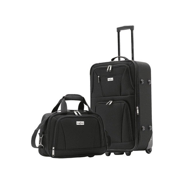 Set Maleta De Tela 20 In Expandible Y Neceser Impermeable