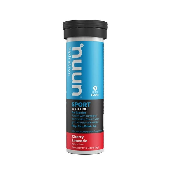 Nuun, Sport with Caffeine, Drink Mix, Cherry Limeade, Box of 8, 10 servings