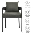 thumbnail image 2 of Tahoe Dining Chair in Gray Charcoal, 2 of 9