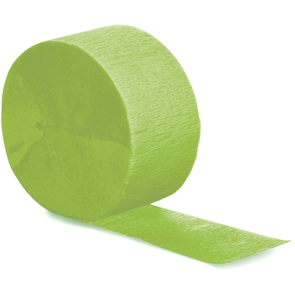 Fresh Lime Crepe Streamer