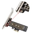 thumbnail image 4 of Tarjeta convertidora M.2 NVME a PCIe4.0 X1 para M Key M.2 NVME SSD 2230/2242/2260/2280 Likrtyny  Para estrenar, 4 of 5