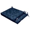 thumbnail image 2 of Vargottam Printed Indoor/Outdoor Chair Pads Non Slip Dining Chair CushionSquareShapedDining Chair Pad With String Ties Machine Washable & Home Decor Cushion- Set Of 2-Navy Blue, 2 of 8