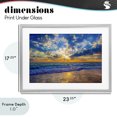 thumbnail image 4 of Stupell Industries Tropical Golden Blue Sun Ray On Beach Gray Framed Print Under Glass, 23 x 17, by Eszra Tanner, 4 of 8