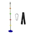 thumbnail image 4 of Zorion Children's Climbing Rope Tree Hanging Rope Heavy Duty Disc Hanging Seat Set for dark blue colorful, 4 of 9