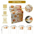 thumbnail image 5 of ERUNPONLY Pumpkins Fall Table Runner - 108 Inch Long Thanksgiving Orange Maple Leaf Cotton and Linen Blended Dress Scarves Farmhouse Table Runner for Kitchen Dining, Coffee Table, 13" x 108", 5 of 8
