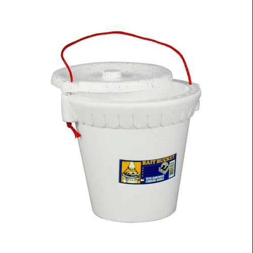 Lifoam Fishing Bait Bucket, 1.5 Gallon, Medium, White