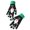 Black, variant on Ticikt Women Christmas Printed Knit Gloves, Touch‑Screen Compatible Warm Winter Knitted Gloves for Holiday Daily Wear