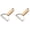 AB1_2pc Beige 5.51", variant on WUXIAB Heavy Duty Nut Cracker,Stainless Steel Walnut Almond Cracker,Double Hole Sheller,Stainless Steel Nut Cracker 5.75in,Heavy Duty Walnut Almond Cracker,Double Hole Nut Sheller Tool for Kitchen