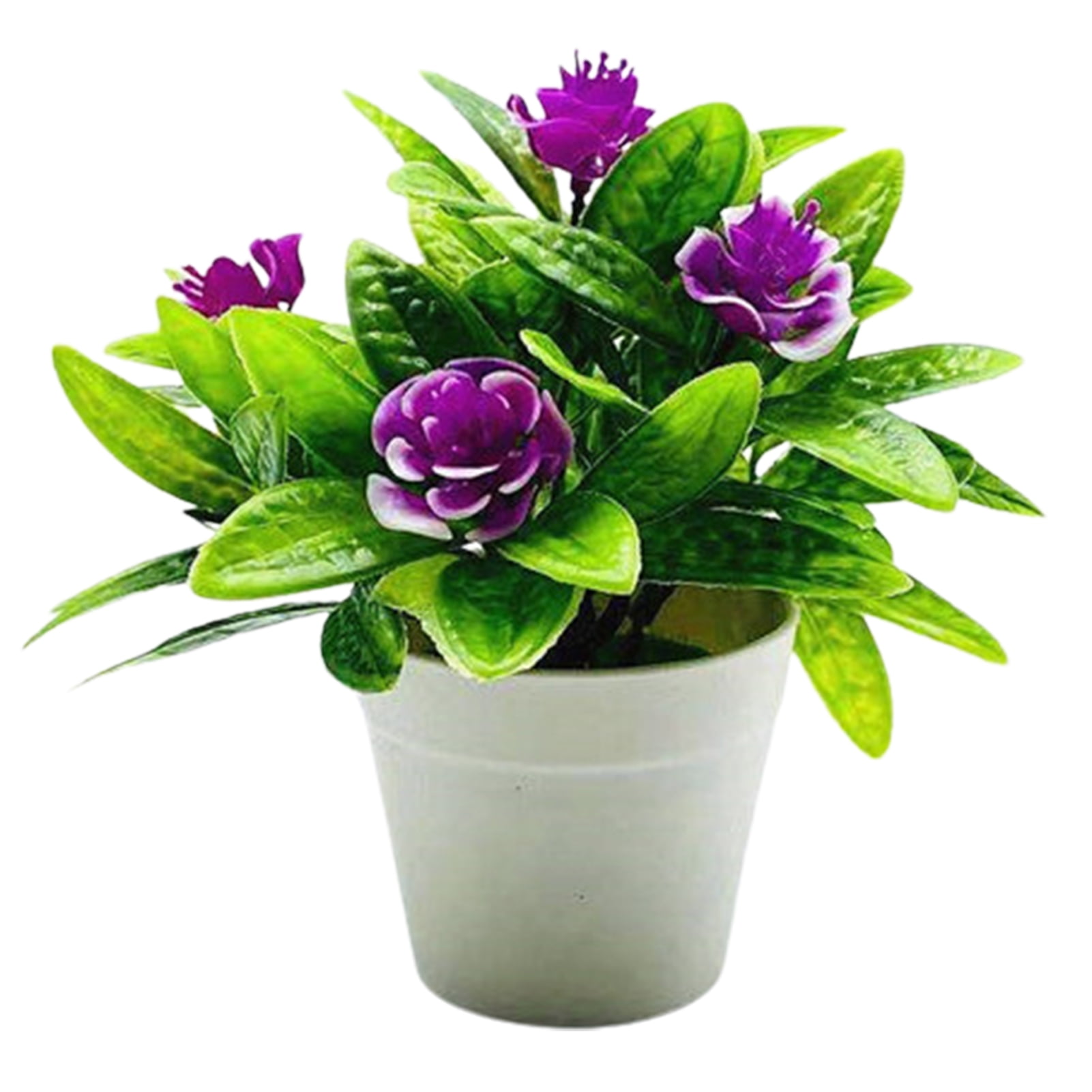 1 Set Artificial Plant Pot Curling Rose Flower Table Centerpieces