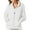 White, variant on Fiaer,Zip up Jackets for Women,Womens Long Sleeve Loose Fit Plus Size Casual Trendy V Neck Lapel Collared Solid Spliced Sweatshirts with 2 Pockets White1 XL