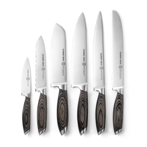 Schmidt Brothers® Cutlery Bonded Ash, 7-Piece Knife Block Set