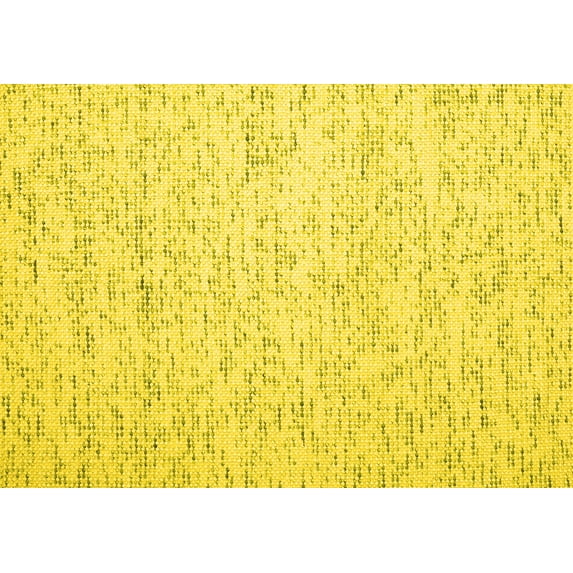 Ahgly Company Indoor Rectangle Abstract Yellow Contemporary Area Rugs, 7' x 9'