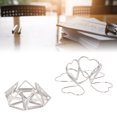 thumbnail image 4 of Unique Paper Clips, Triangular And Love Heart Shaped Electroplating 100pcs Set Paper Clips Set  For Teachers For Gift For Bookmarks, 4 of 8