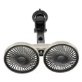 thumbnail image 2 of twisto Double Head Car Cooling Fan USB Car Fan, Angle Adjustable, Easy Installation Professional Multipurpose Auto Cooling Fans Black Gray, 2 of 8