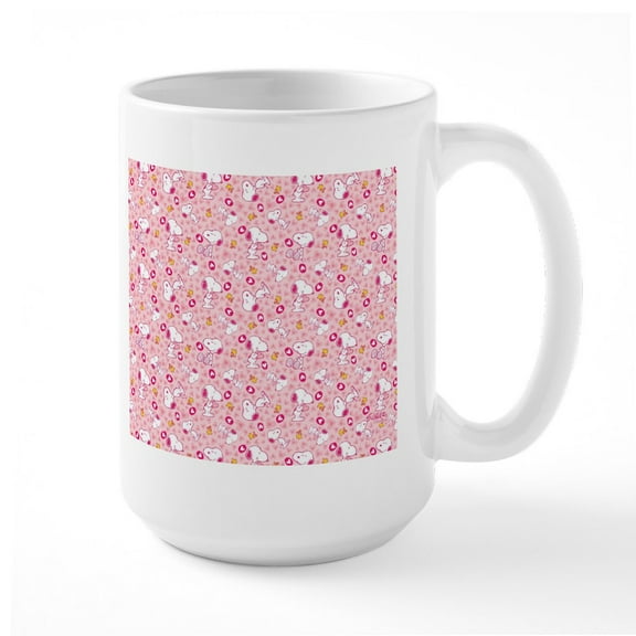 CafePress - Peanuts Valentine'S Day 15 Oz Ceramic Large Mu - 15 oz Ceramic Large White Novelty Mug