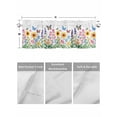 thumbnail image 4 of Valances for Windows Country Watercolor Rod Pocket Cafe Window Treatments Valance Curtains for Kitchen Bathroom Laundry Basement Windows 54"x18", 4 of 9