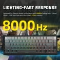 thumbnail image 3 of ATTACK SHARK X68HE PRO Rapid Trigger Wireless Gaming Keyboard and X11 Mouse, 8K Polling Rate,Hall Effect Magnetic Switch Keyboard, Tri-mode Mouse with Magnetic Charging Dock, 22000 DPI for PC Mac, 3 of 13