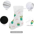 thumbnail image 3 of Coolnut Christmas Stocking Personalized Cactus Large Candy Stocking Hanging Gift Xmas Stockings Decoration 1 PC for Family Holiday Party Ornaments Decor Fireplace, 3 of 7