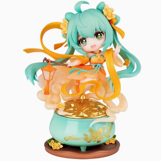 Figuras de acción de anime Kawaii Qingcang H atsune Miku Guique Heavenly Fragrance Ver. 13CM, modelo de colección, adorno de juguete