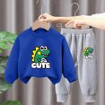 thumbnail image 2 of NOLDARES Baby Toddler Boy Fall Winter Clothes Print Sweatshirt Tops Camisoles and Pants Toddler Outfits Set 2pcs Casual Clothing(O,9-10 Y), 2 of 4