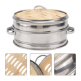 thumbnail image 3 of MasteelfCA 1 Set of Multifunctional Steamer Stainless Steel Food Steamer Kitchen Gadget, 3 of 7