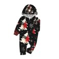 thumbnail image 4 of Odeerbi Christmas Onesie Pajamas for Family Holiday Hooded Sleep Jumpsuit Long Sleeve Family Christmas Pajamas Matching Sets Infant Print Jumpsuit Sleepwear Xmas PJs Set Blue, 4 of 4