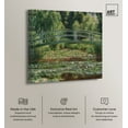thumbnail image 2 of Monet - The Japanese Footbridge And The Water Lily Pool Giverny Impressionism Wall Art /Monet And Van Gogh Inspired Art Canvas Wall Art by Art Remedy, Gallery Wrapped, 12" x 12", 2 of 7