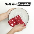 thumbnail image 6 of Sm:)e Valentine's Day Kitchen Dish Towels, 18x26 Inch, Set of 4, XOXO Love Heart Buffalo Plaid, 6 of 6
