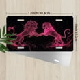 thumbnail image 2 of Neon Lions Front License Plate, Metal License Plate, Funny Standard Plates Personalized Novelty Decorative For Men/Women/Boys/Girls Car 6×12 Inch, 2 of 6