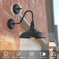 thumbnail image 2 of Luminaria exterior GOALPLUS 14" negra industrial, 2 of 9