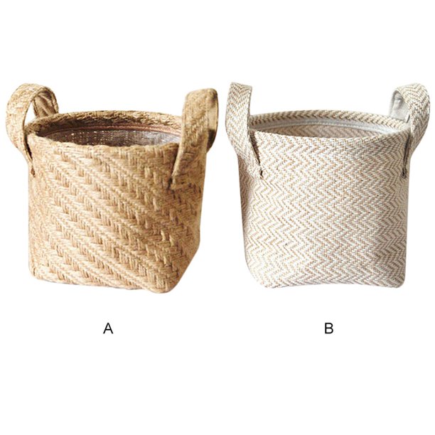 SUPERHOMUSE Household DIY Handmade Woven Storage Baskets ...