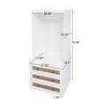 thumbnail image 5 of YIYADO Wardrobe with 3 Drawers High Wardrobe Wardrobe with Rattan for Living Room, Bedroom Storage Cabinet, 5 of 6