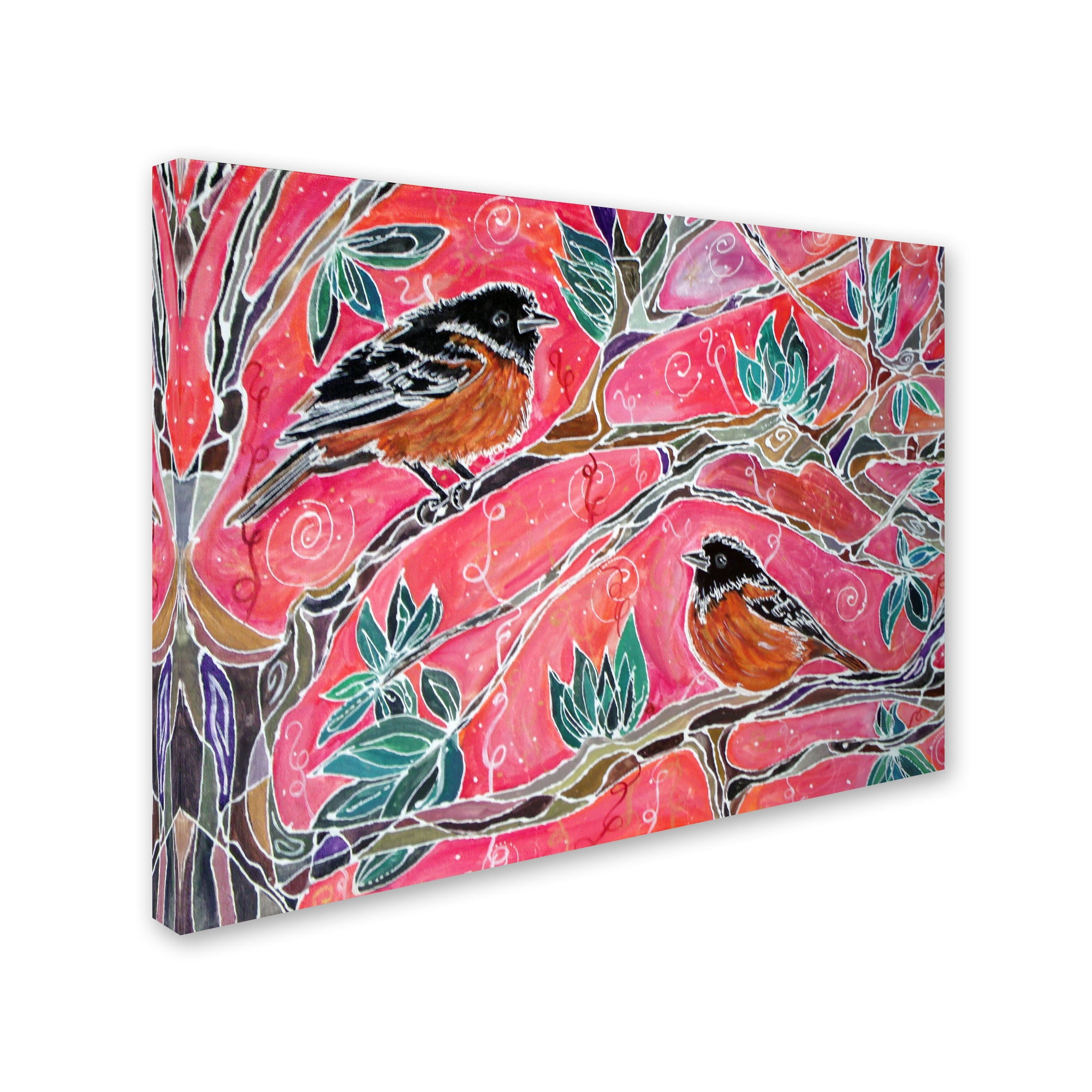 Trademark Fine Art 'The Song of the Orioles' Canvas Art by Lauren Moss