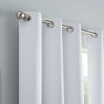 thumbnail image 6 of Eclipse Khloe 100% Absolute Zero Blackout Solid Textured Thermaback Curtain Panel, White, 40 x 84, 6 of 11