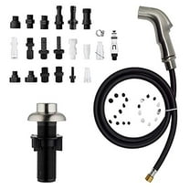 Houtingmaan Kitchen Side Sprayer, Kitchen Sink Sprayer Replacement, Kitchen Sink Faucet Sprayer Hose, Kitchen Sprayer Head Replacement, Kitchen Sink Spray Head, Sink Spray Hose, 20 ADAPTERS Available, Brushe