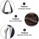 thumbnail image 3 of Bolso tipo cubo de cuero artificial de gran capacidad a la moda, bandolera de cuero suave de gran capacidad para mujer, 3 of 5
