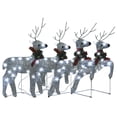 thumbnail image 2 of vidaXL Christmas Reindeers 4 pcs Silver 80 LEDs, 2 of 5