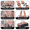 thumbnail image 3 of Teacher Tote Bag,Pioneer Flower Floral Print Pattern Teacher Utility Tote Bag,Large Work Tote Bags for Women with Multiple Pockets,Top Zipper Closure,13.8x10.6x6.7 Inch, 3 of 5