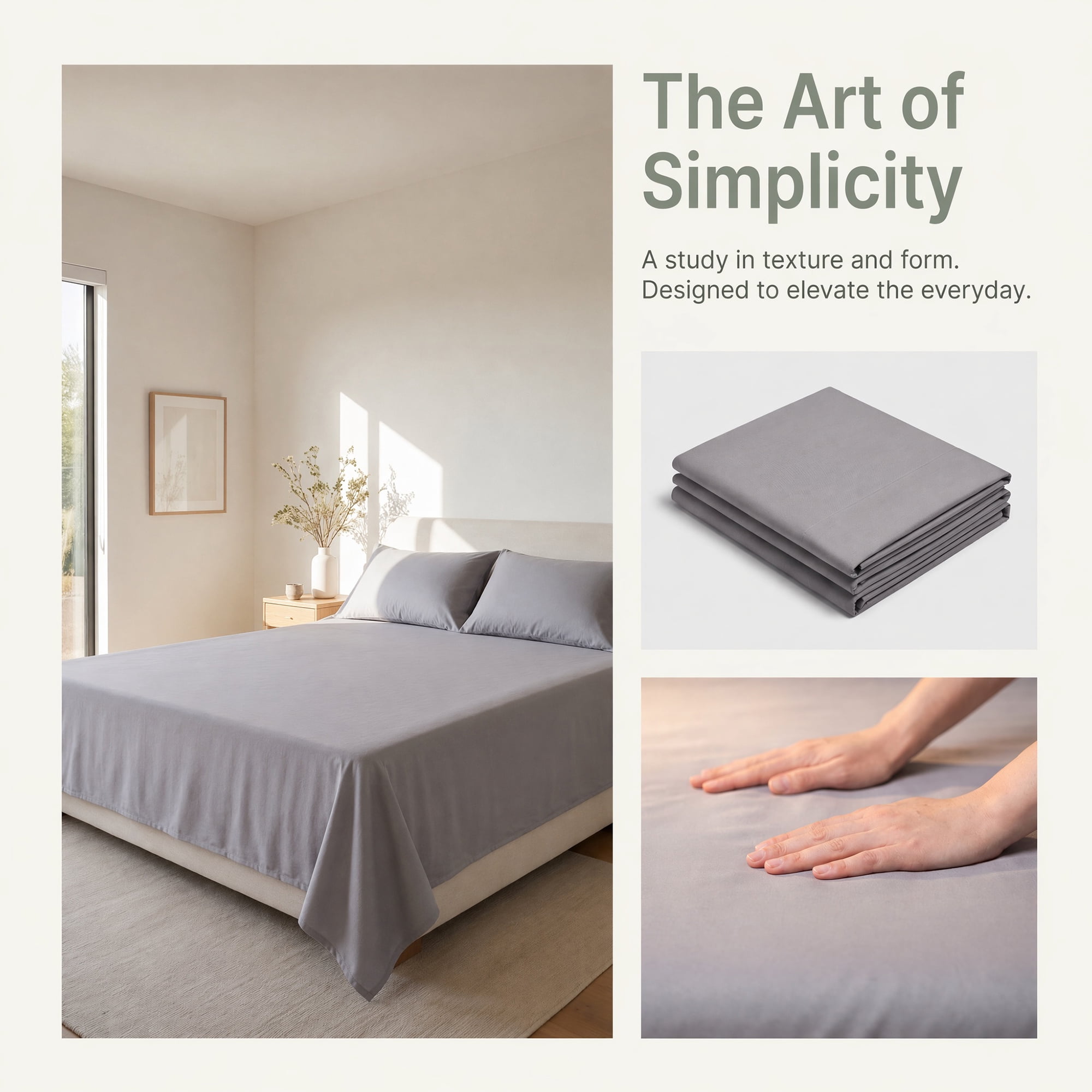 Unique Bargains Microfiber Ice Bed Sheet Flat Sheet Bedding for Bedroom Light Gray 91"x96"