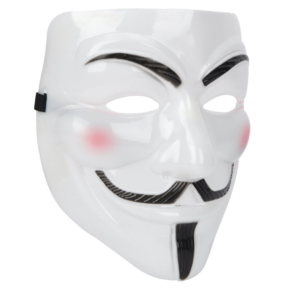 Mask ANONYMOUS Maschera V x Vendetta-Guy Fawkes-Plastica Art One Size 